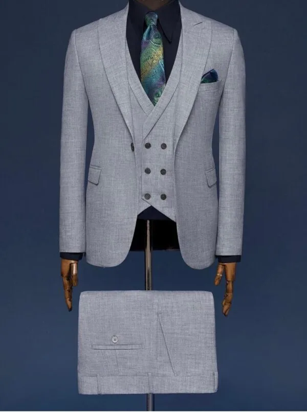 Pearl Grey Three Piece Suit